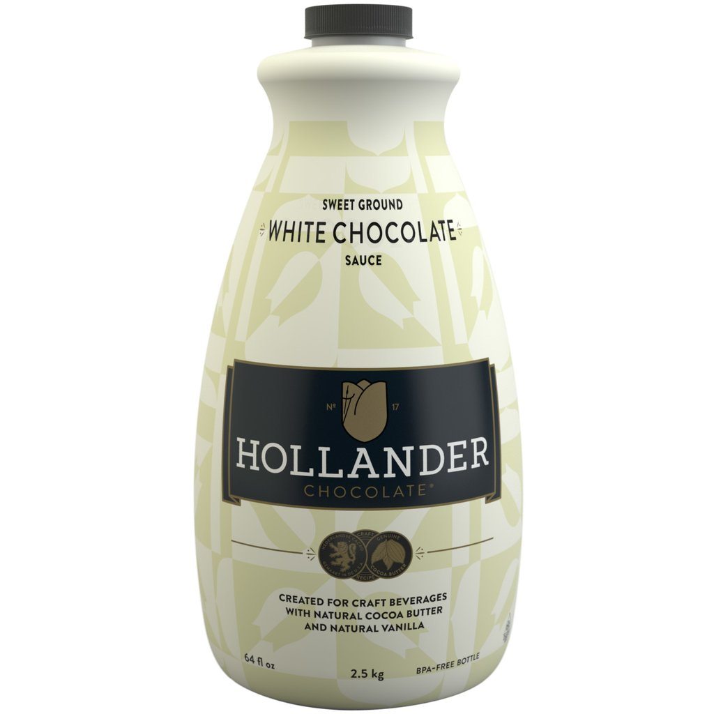 Hollander Barista Sauce - Sweet Ground White Chocolate Dessert Sauces Hollander Sweet Ground White Chocolate single 64 oz bottle