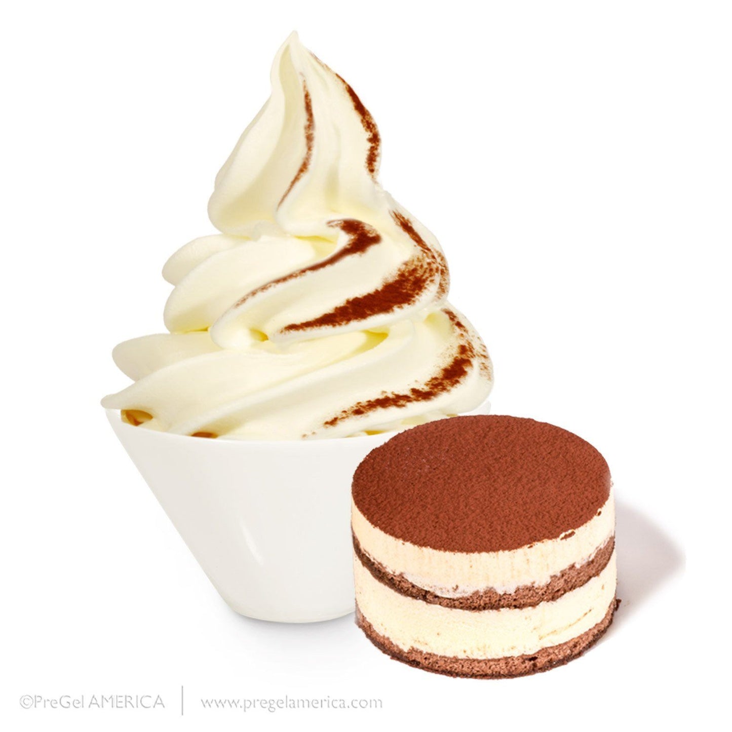 PreGel Super Sprints - Base With Flavorings Gelato Ingredients PreGel Tiramisu Single Bag