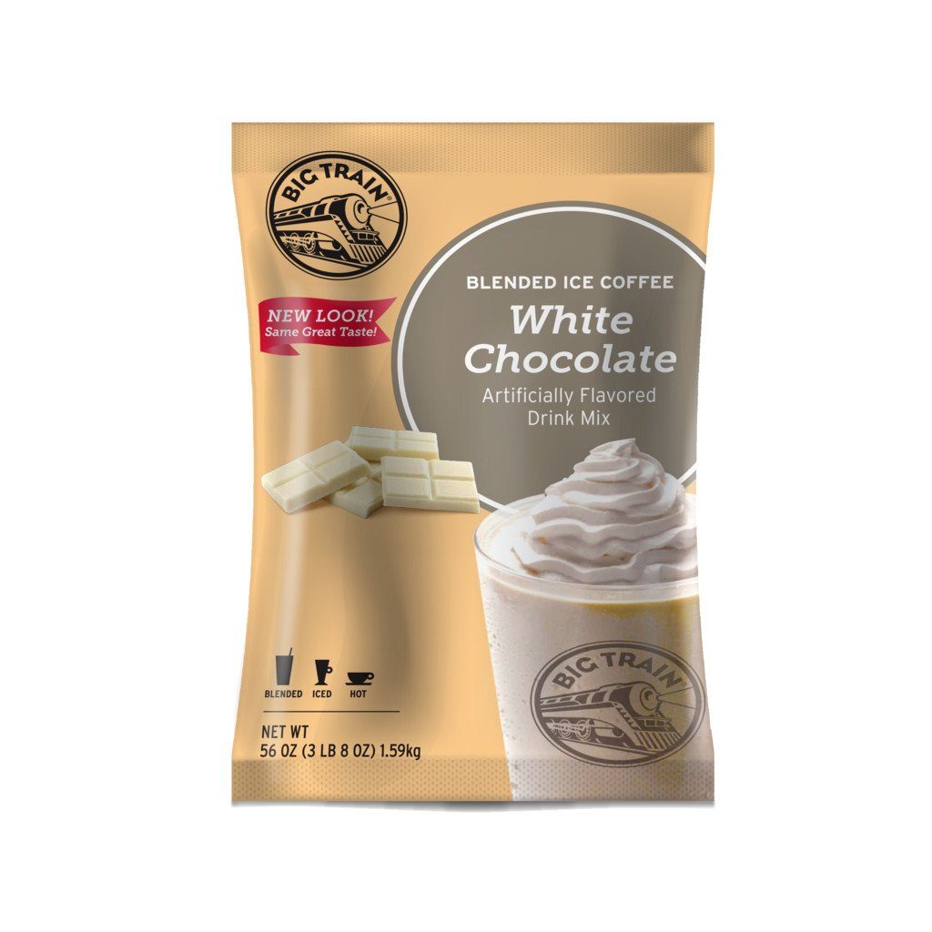 Big Train Blended Iced Coffee - White Chocolate Latte Beverage Mix Big Train White Chocolate Latte single 3.5 lb bag