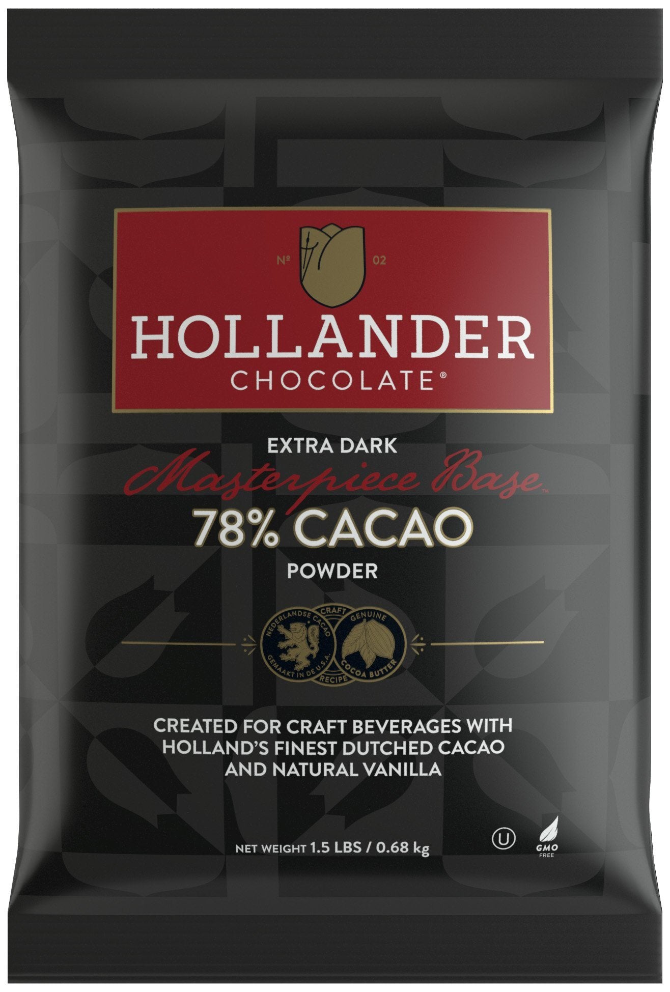 Hollander Barista Chocolate Powder Collection Chocolate Powder Hollander Masterpiece Base™ single 1.5 lb bag