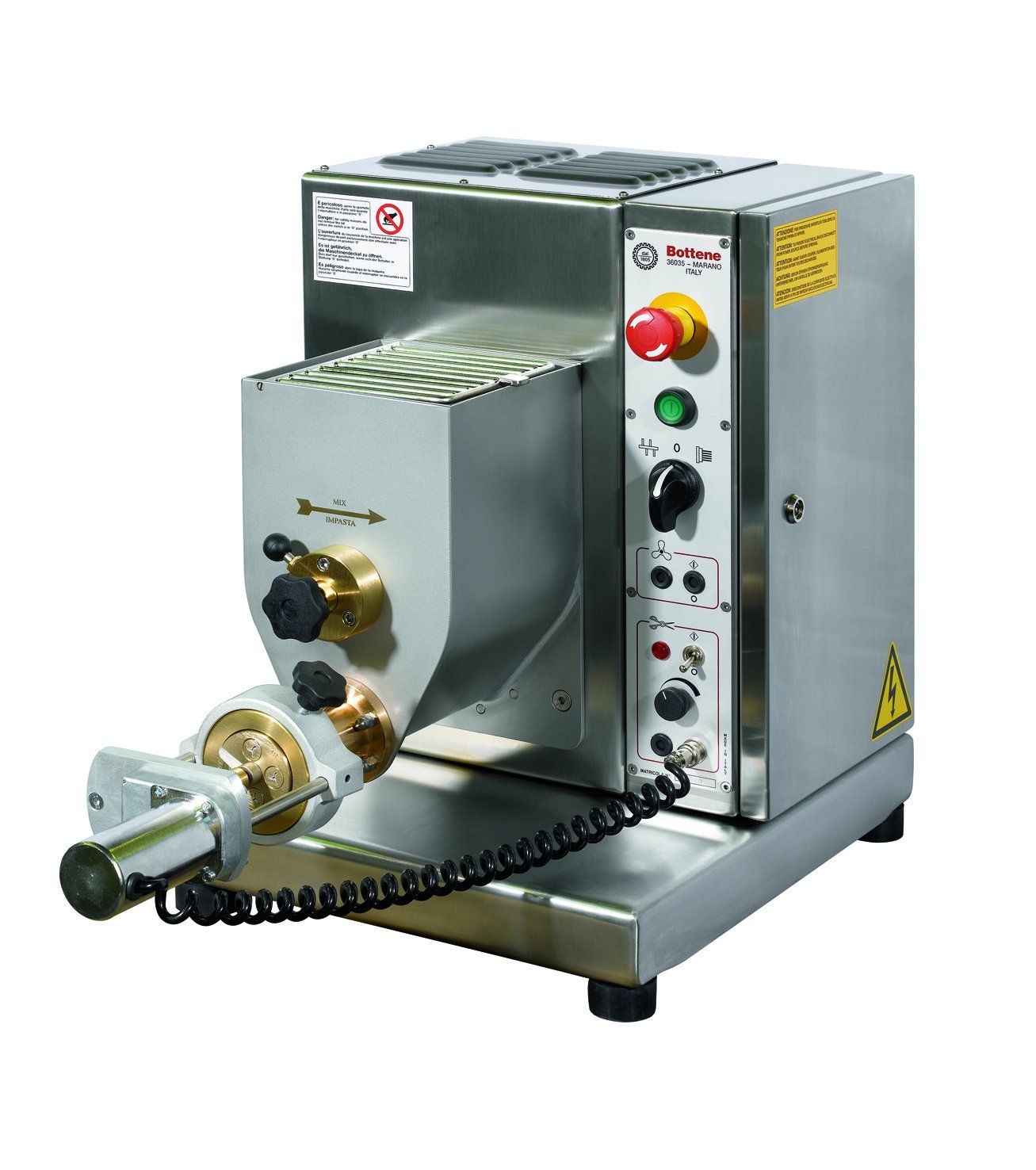Bottene Pasta Extruder - PM 35 Pasta Equipment Bottene Stainless Steel