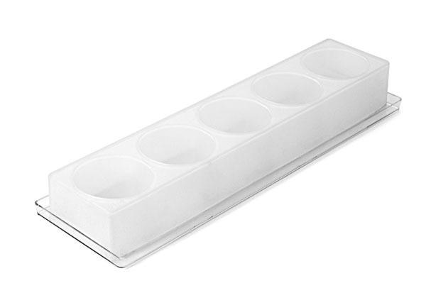 Silikomart La Gelateria Food Containers corainc Multi Flex Molds Dome 5 - 70h X 45mm + Tray