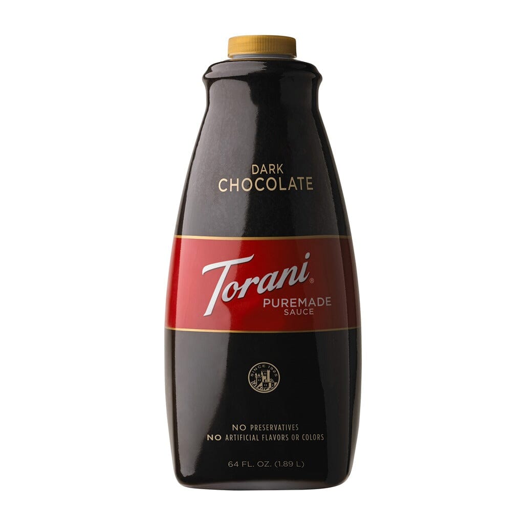 Torani Puremade Sauce - Dark Chocolate Dessert Sauces Hollander Dark Chocolate 64 oz bottle