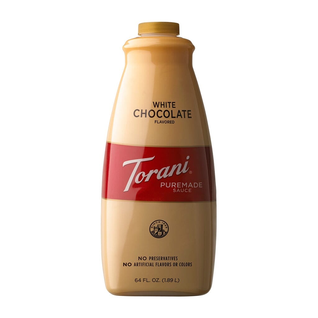 Torani Puremade Sauce - White Chocolate Dessert Sauces Hollander White Chocolate 64 oz bottle