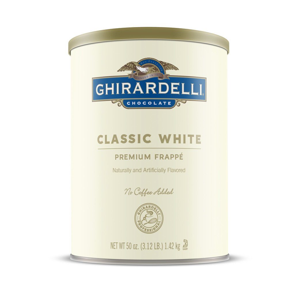 Ghirardelli Frappe Mix - Classic White Beverage Mix Ghirardelli Classic White Single 3.12 lb Can