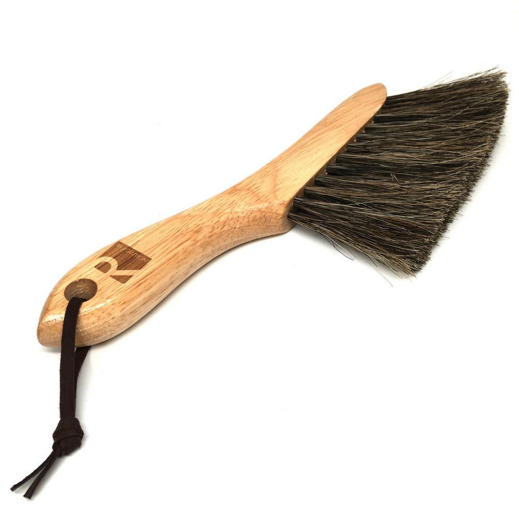 Barista Cleaning Supplies Beverage Accessories CoraInc.com Counter Brush Revolution Horsehair