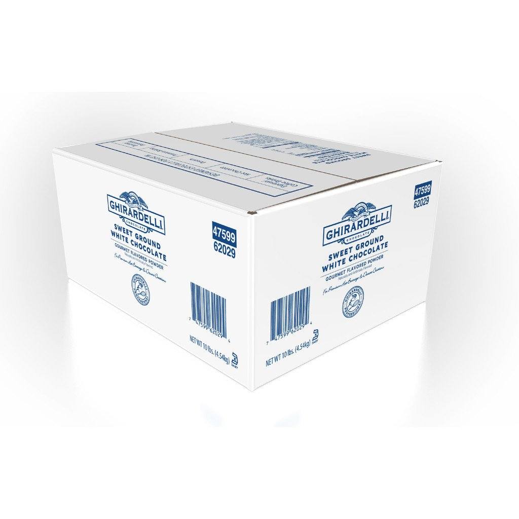 Ghirardelli Ground Chocolate Chocolate Powder Ghirardelli Sweet Ground White Chocolate Powder Case of 10 lb Bulk
