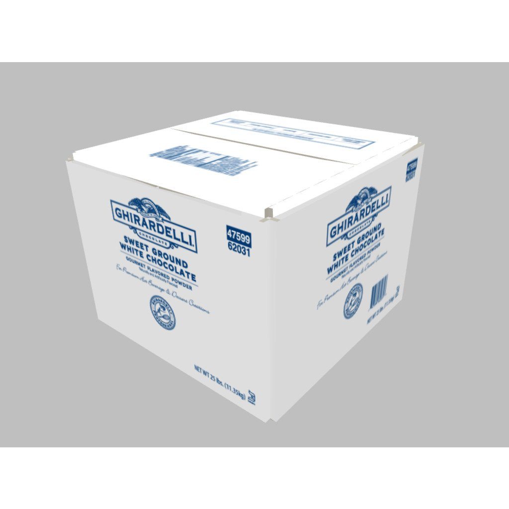 Ghirardelli Ground Chocolate - Sweet Ground White Chocolate Powder Chocolate Powder Ghirardelli Sweet Ground White Chocolate Powder case of 25 lb bulk