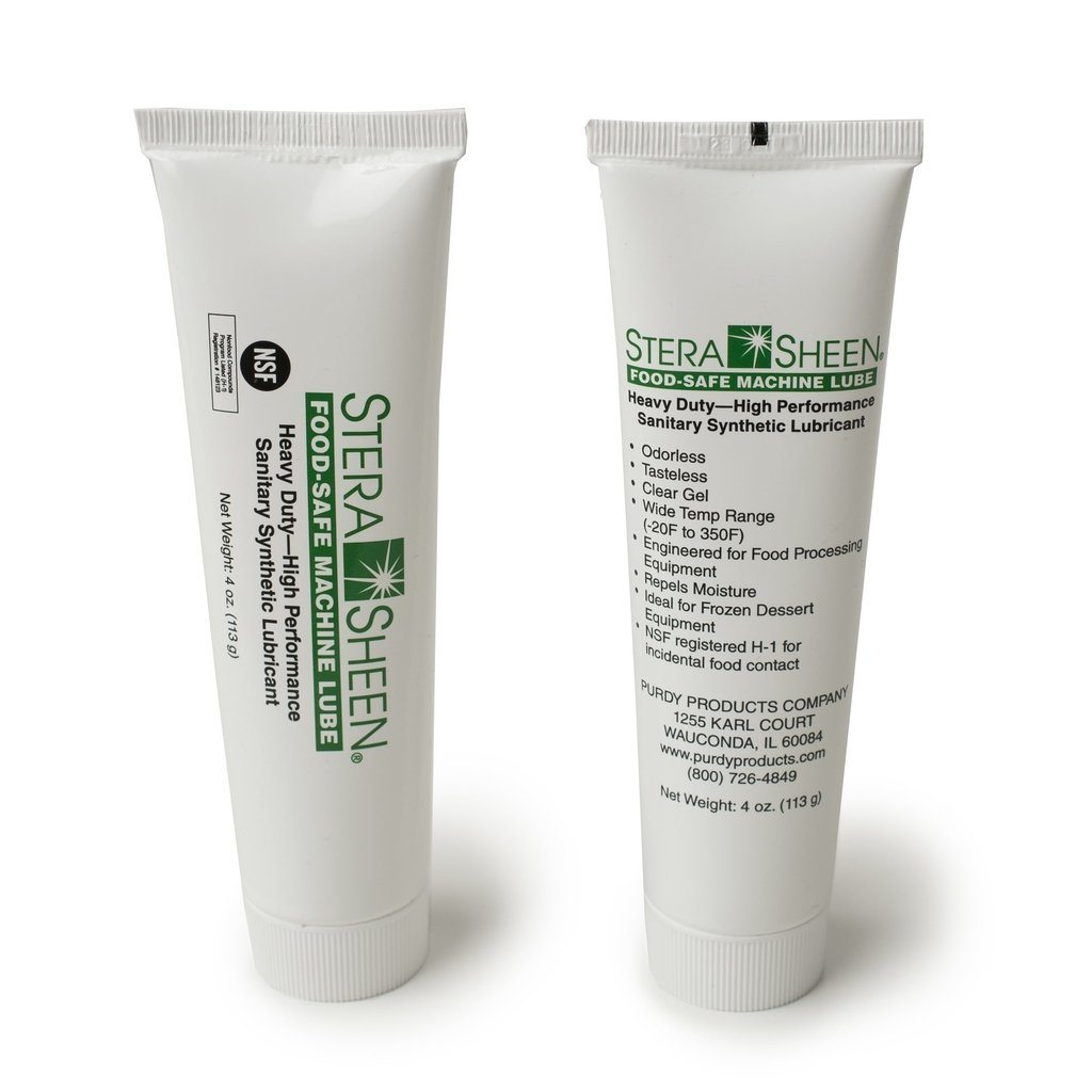 Stera-Sheen Food Safe Machine Lube Gelato Supplies Purdy single 4 oz tube