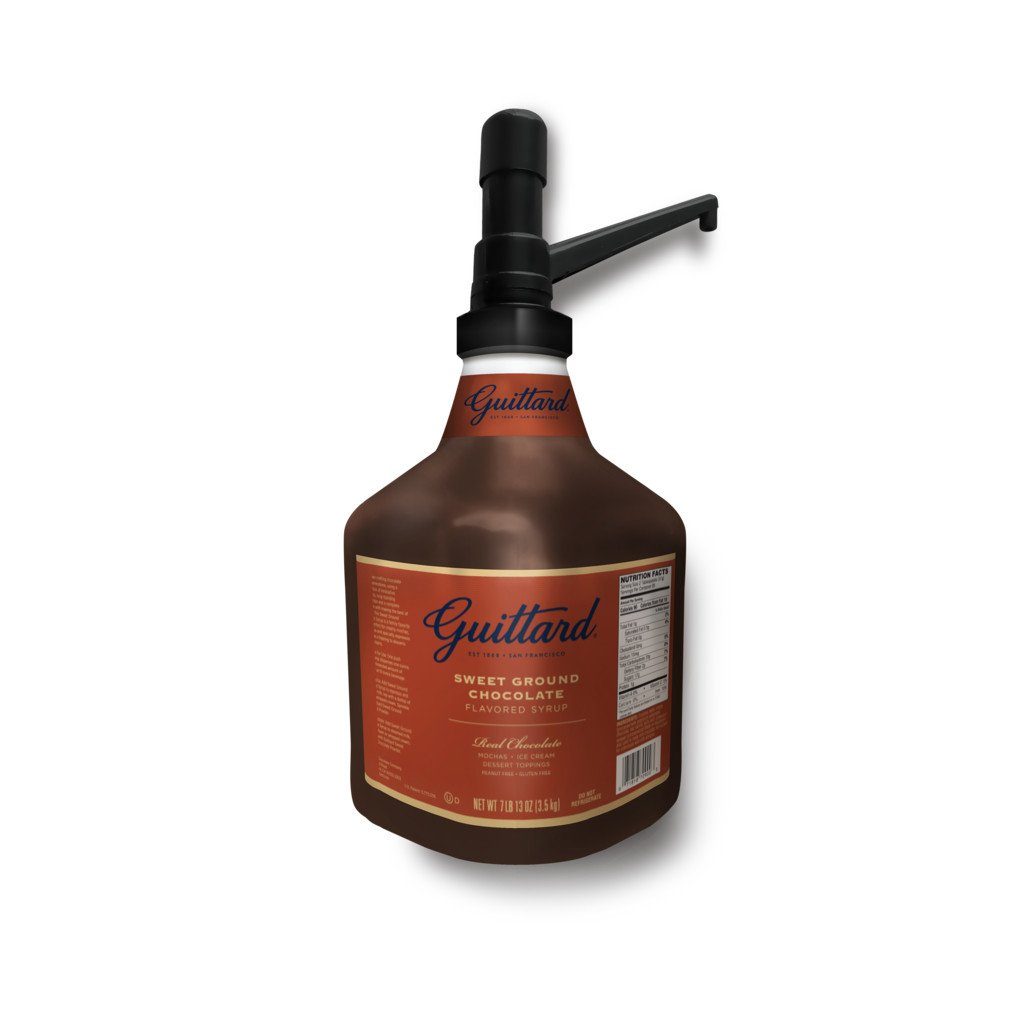 Guittard Sauce - Sweet Ground Chocolate Sauce  Dessert Sauces Guittard Sweet Ground Chocolate Sauce single bottle
