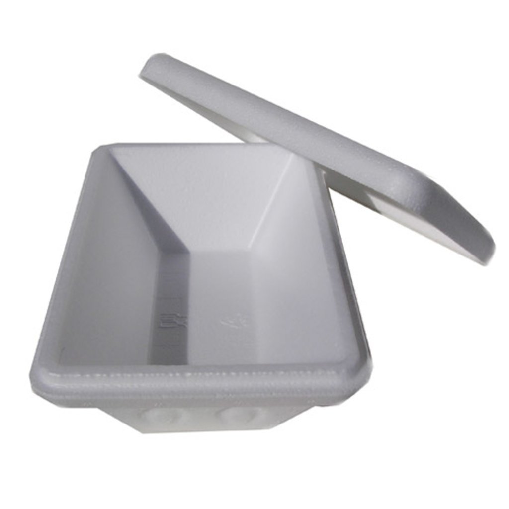 Gelato Styrofoam To-Go Container Food Containers CoraInc.com Pint - Case of 80
