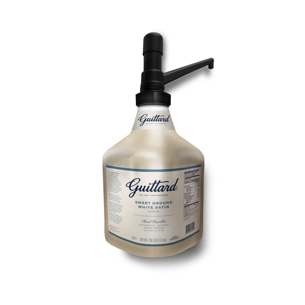 Guittard Sauce - Sweet Ground White Satin Sauce Dessert Sauces Guittard Sweet Ground White Satin Sauce single bottle