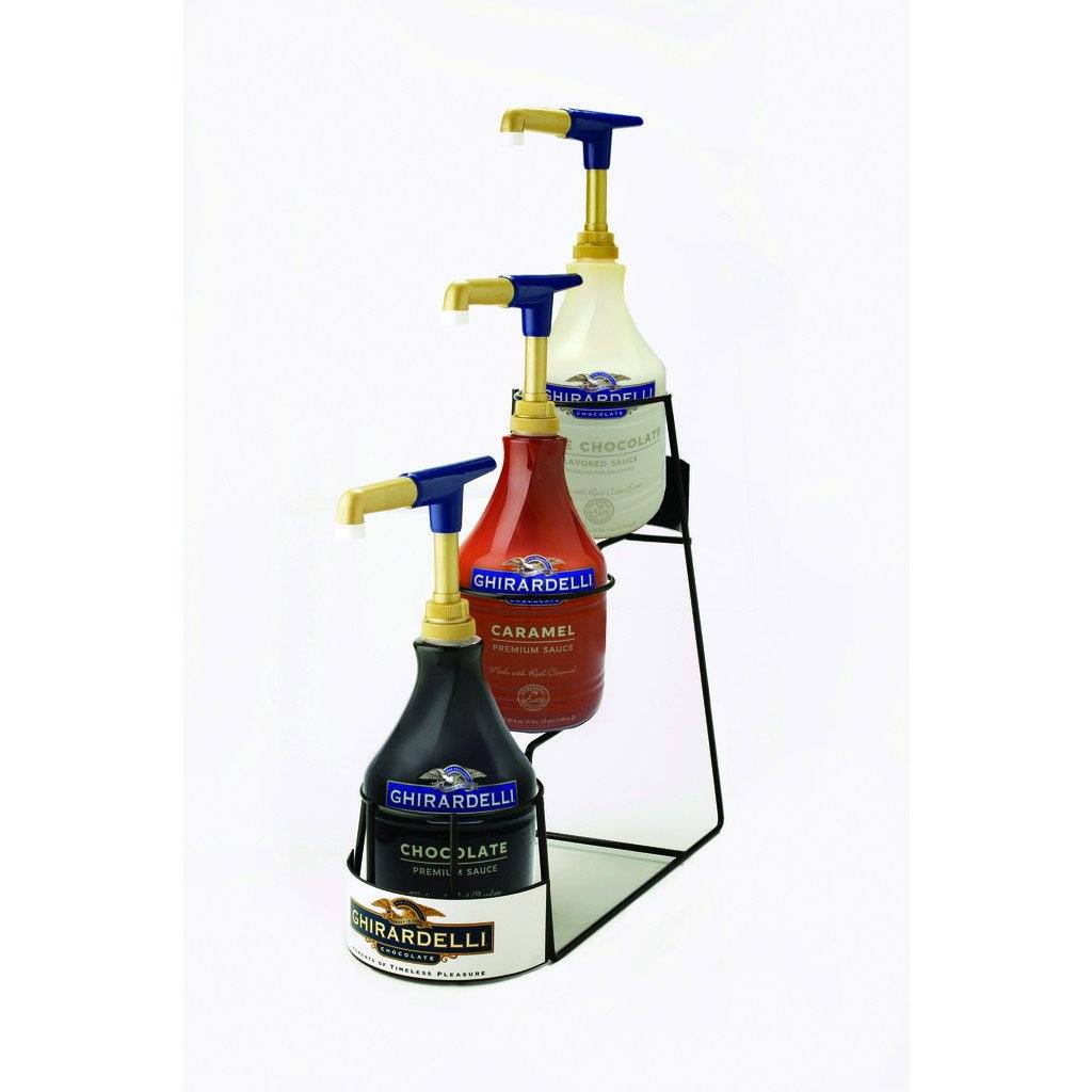 Ghirardelli Premium Sauces Dessert Sauces Ghirardelli Sauce Rack single 3 tier rack