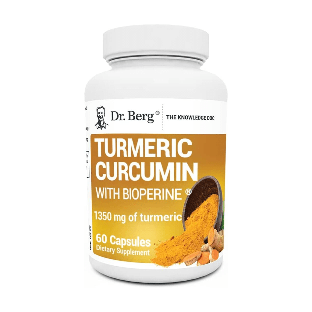 Dr. Berg (Only 2 Per Day) Turmeric Supplement with Black Pepper - 1350mg Turmeric Capsules with 95% Curcuminoids - Turmeric Curcumin with Bioperine - 60 Capsules