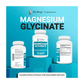 Dr. Berg's Magnesium Glycinate 400mg - Fully Chelated Veg Capsules for Stress, Calm, Relaxation & Sleep Support w/Vitamin D & B6-150