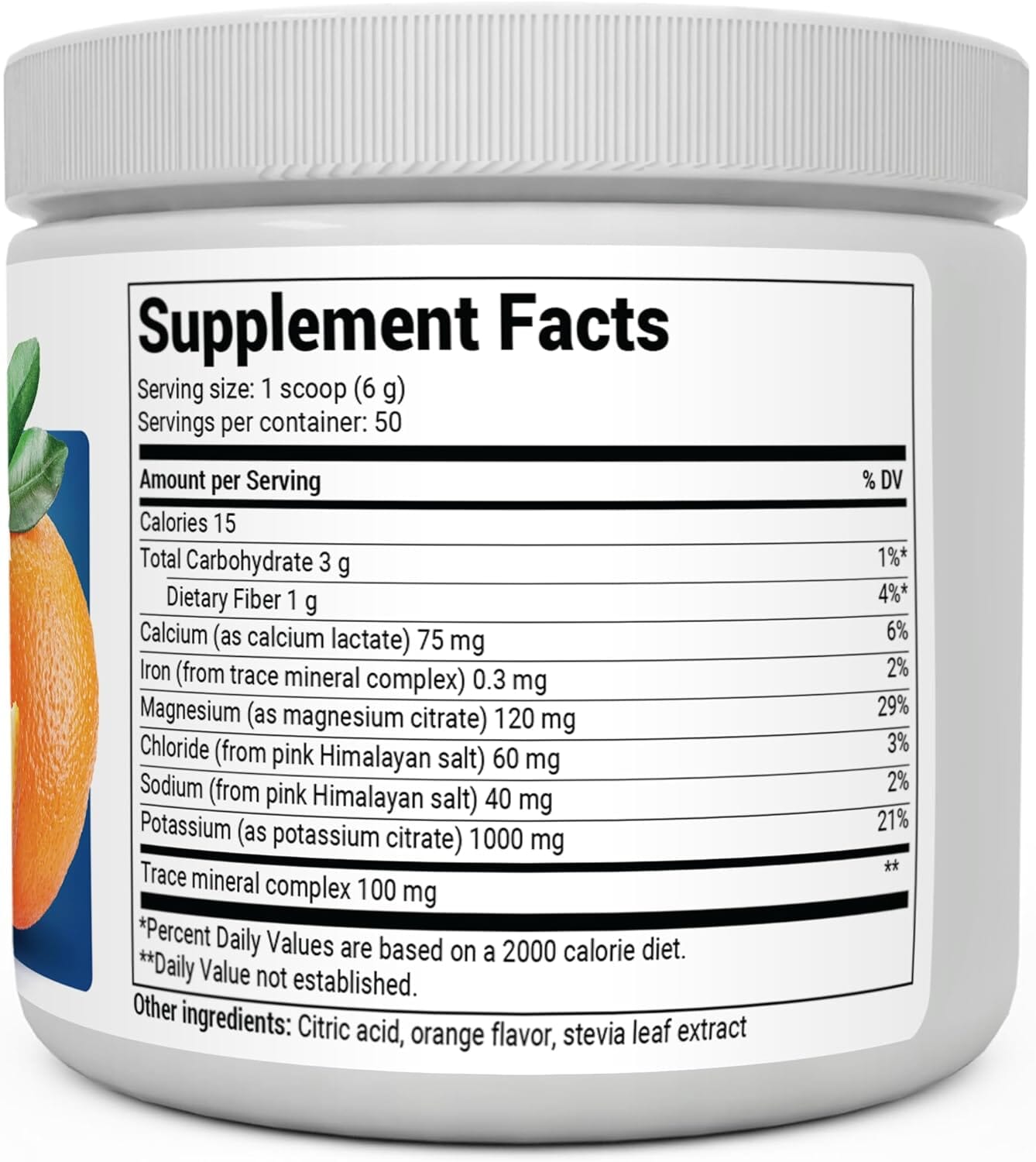 Dr. Berg Zero Sugar Hydration Keto Electrolyte Powder - Enhanced w/ 1,000mg of Potassium & Real Pink Himalayan Salt (NOT Table Salt) - Orange Flavor Hydration Drink Mix Supplement - 50 Servings