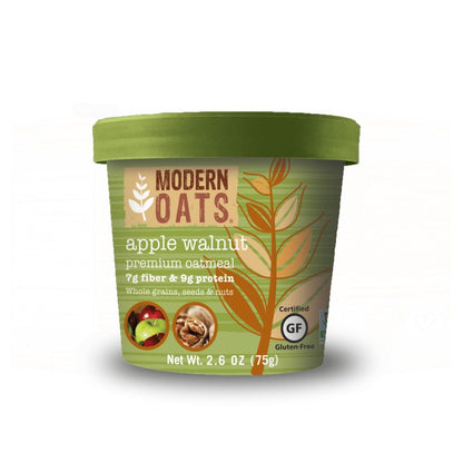 Modern Oats *** Oatmeal Modern Oats Apple Walnut case of 12 single serve cups 