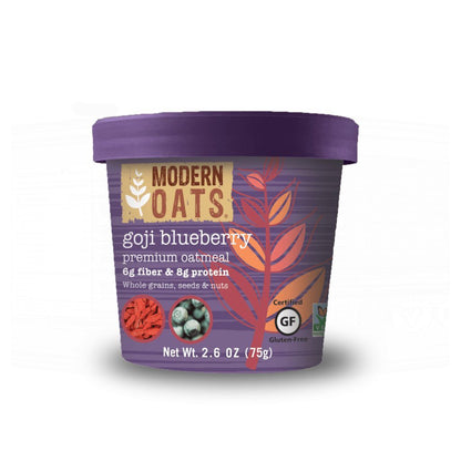 Modern Oats *** Oatmeal Modern Oats Goji Blueberry case of 12 single serve cups 