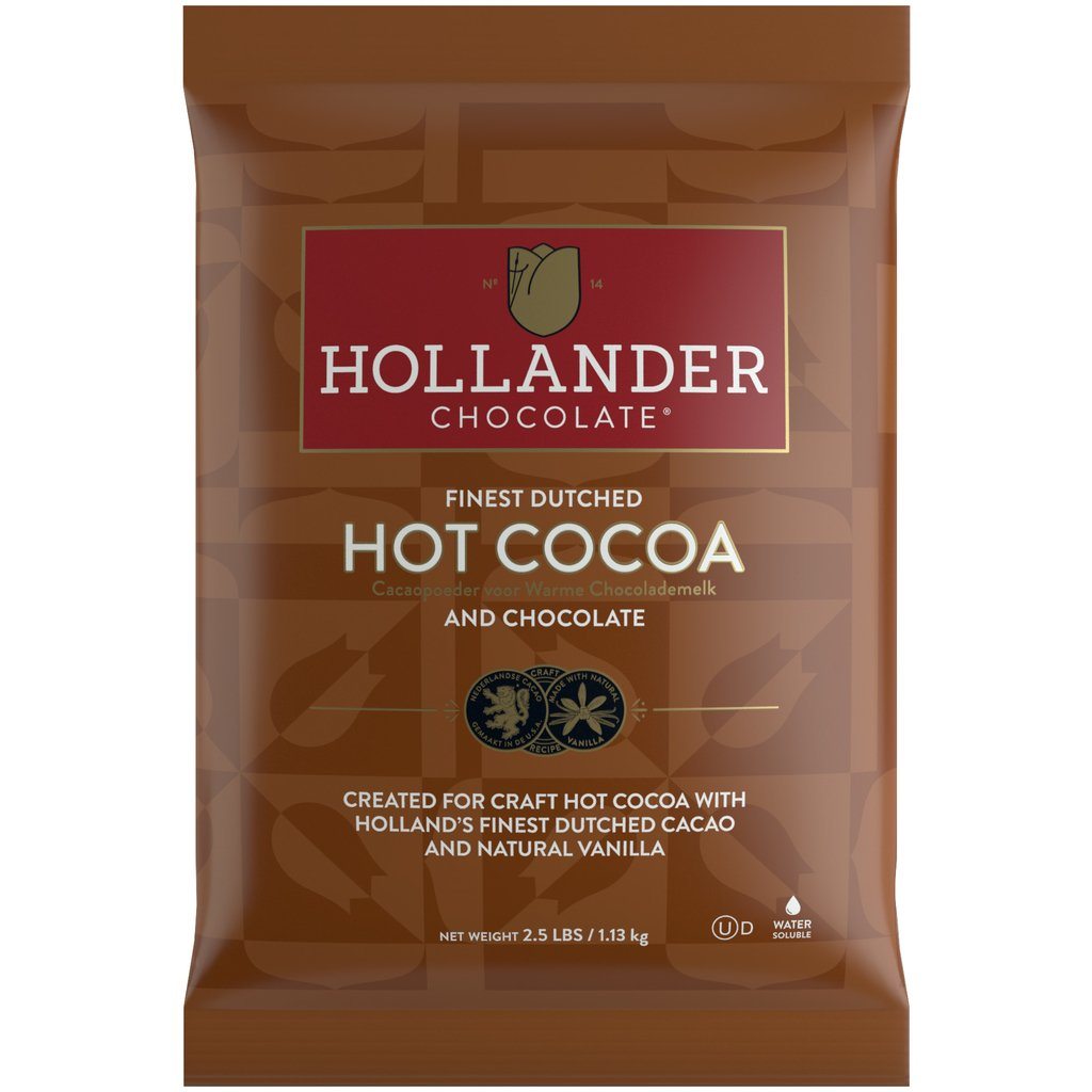 Hollander Barista Chocolate Powder - Premium Dutched Hot Cocoa
