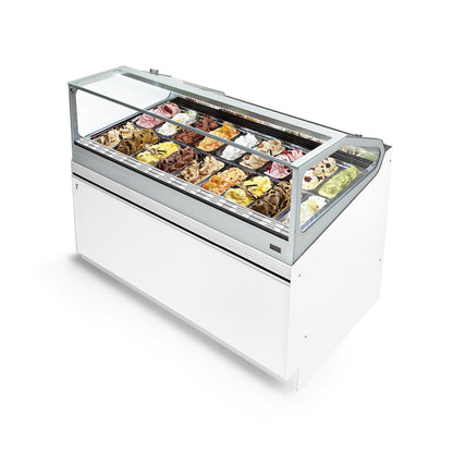 IFI SAM 80 Gelato Display Case Gelato Equipment IFI SAM80 GELATO 18 FLAVORS (VBD L 1625) 
