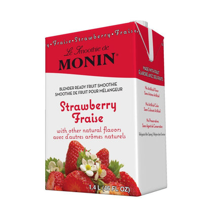 Monin Fruit Smoothie Mixes Smoothie Mix Monin Strawberry single 46 fl oz sleeve 